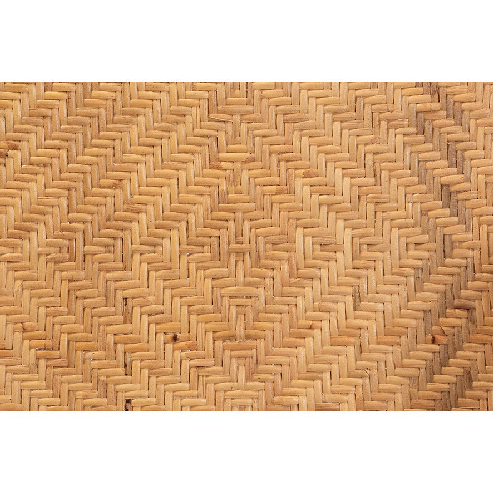 bali & pari Orchard Modern Bohemian Natural Brown Rattan Counter Stool