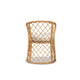 bali & pari Orchard Modern Bohemian White Fabric Upholstered and Natural Brown Rattan Dining Chair WHI-Orchard-Rattan-DC