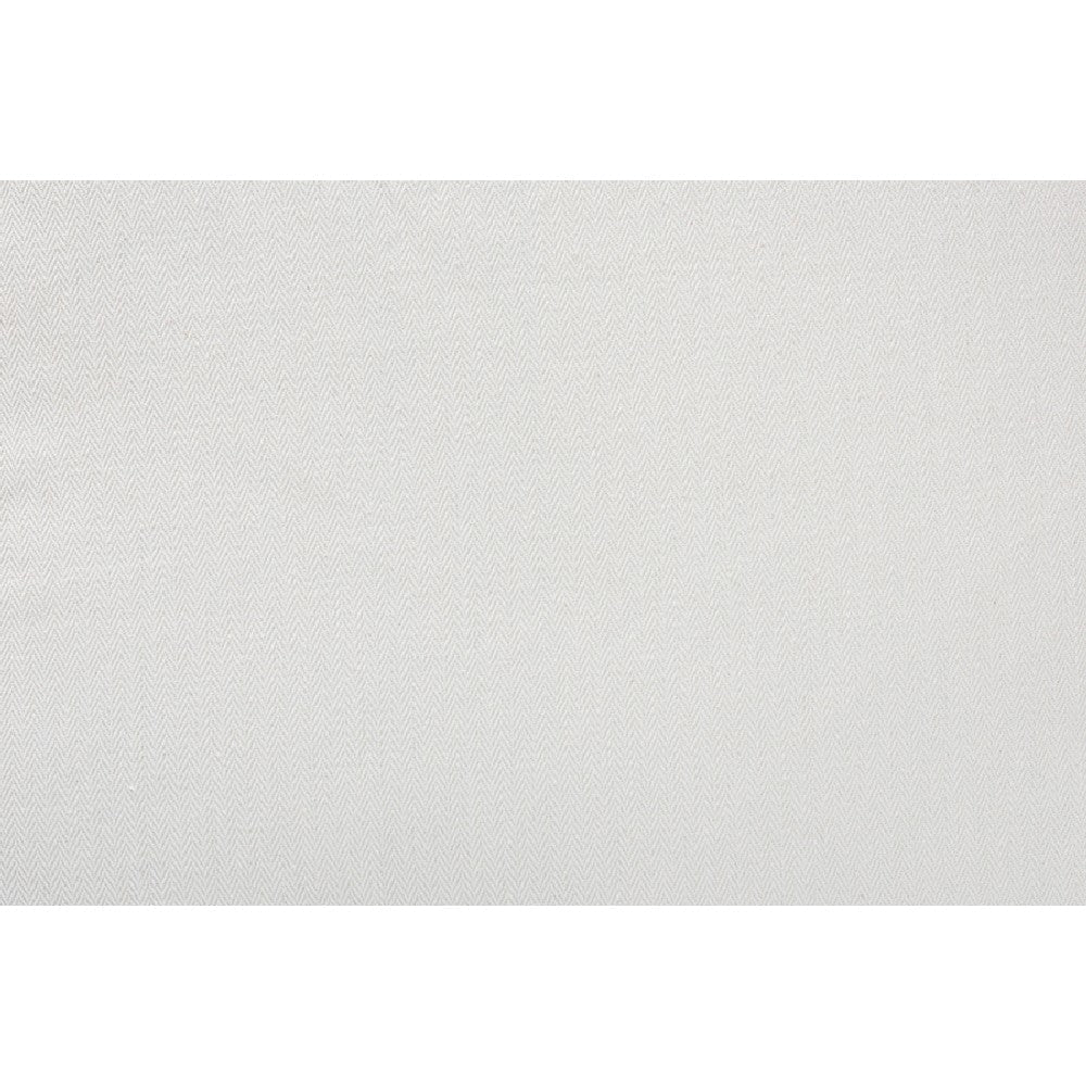 bali & pari Orchard Modern Bohemian White Fabric Upholstered and Natural Brown Rattan Ottoman WHI-Orchard-Rattan-Otto