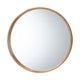 Baxton Studio Tazara Japandi Natural Round Accent Wall Mirror WHI-PF2-Wooden-Mirror