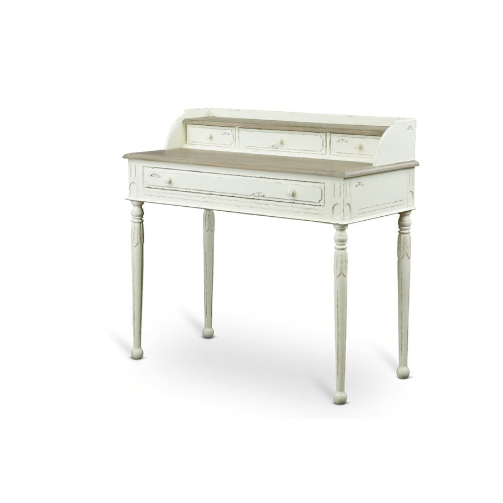 Baxton Studio Anjou Traditional French Accent Writing Desk WHI-PLM1VM-M-B-CA