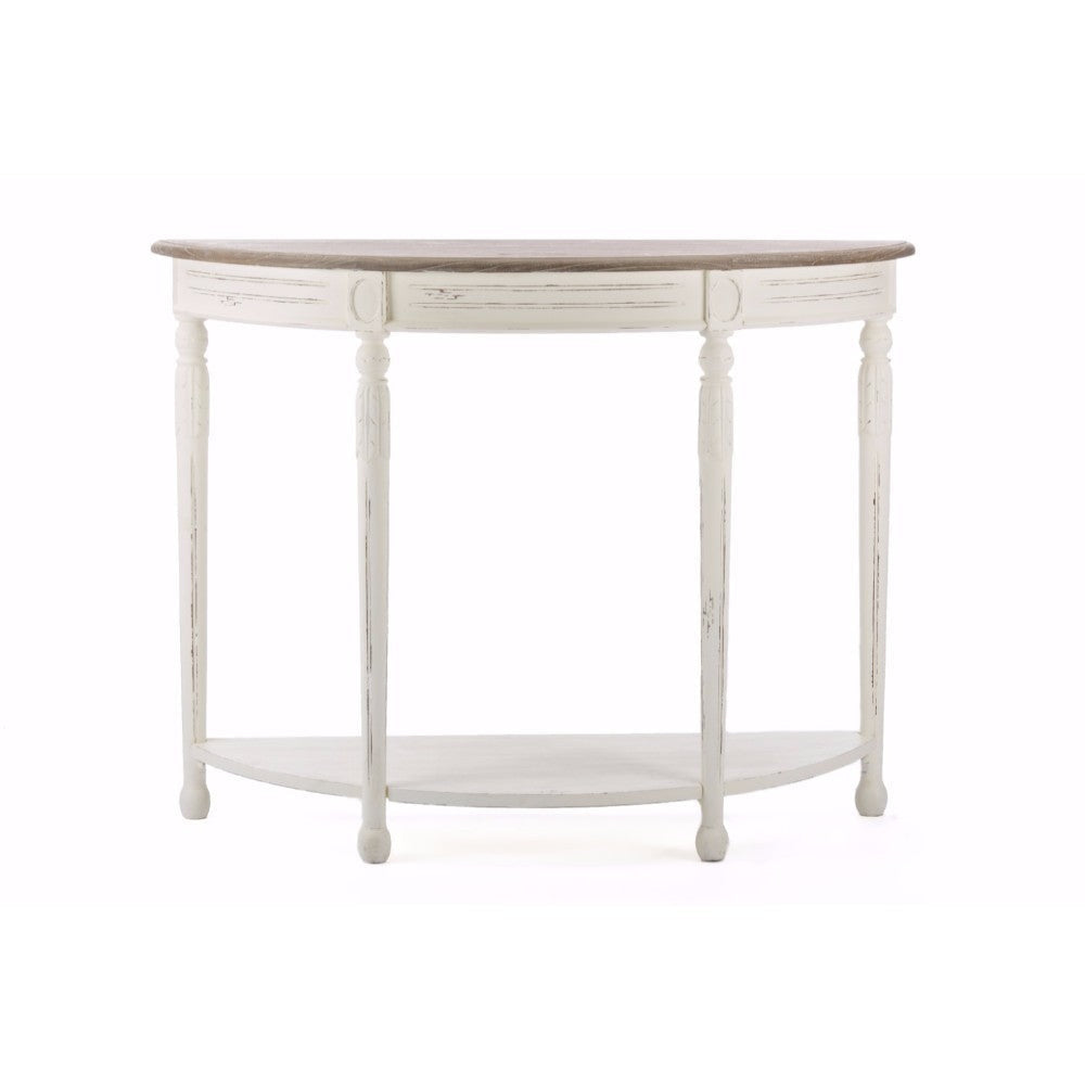 Baxton Studio Vologne Traditional White Wood French Console Table WHI-PLM2VM-M-B-CA