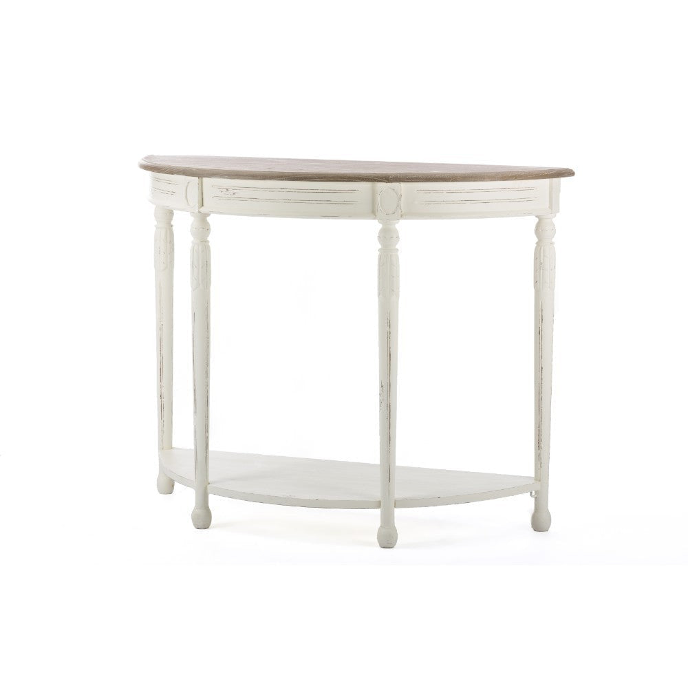 Baxton Studio Vologne Traditional White Wood French Console Table WHI-PLM2VM-M-B-CA