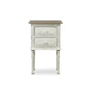 Baxton Studio Anjou Traditional French Accent Nightstand WHI-PLM4VM-M-B-CA