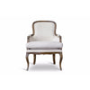 Baxton Studio Napoleon Traditional French Accent Chair-Ash WHI-PLN22Mi-ASH2