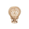 bali & pari Ediva Modern Bohemian Natural Brown Rattan Peacock Accent Chair WHI-Peacock-001-Rattan-AC