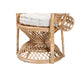 bali & pari Ediva Modern Bohemian Natural Brown Rattan Peacock Accent Chair WHI-Peacock-001-Rattan-AC