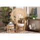 bali & pari Ediva Modern Bohemian Natural Brown Rattan Peacock Accent Chair WHI-Peacock-001-Rattan-AC