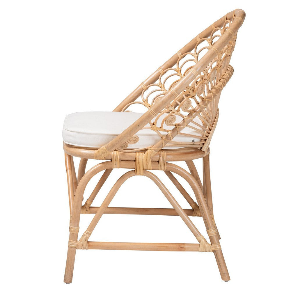 bali & pari Abriella Modern Bohemian Natural Brown Rattan Peacock Accent Chair WHI-Peacock-Natural-AC