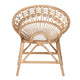 bali & pari Abriella Modern Bohemian Natural Brown Rattan Peacock Accent Chair WHI-Peacock-Natural-AC