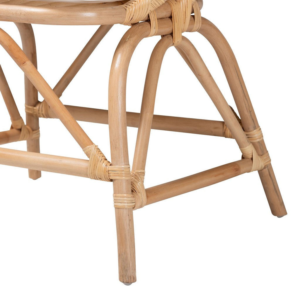 bali & pari Abriella Modern Bohemian Natural Brown Rattan Peacock Accent Chair WHI-Peacock-Natural-AC
