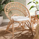 bali & pari Abriella Modern Bohemian Natural Brown Rattan Peacock Accent Chair WHI-Peacock-Natural-AC