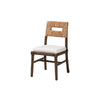 bali & pari Porsha Modern Bohemian Dark Brown Finished Mahogany Wood and Natural Rattan Dining Chair WHI-Porsha-Mahogany-DC