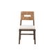 bali & pari Porsha Modern Bohemian Dark Brown Finished Mahogany Wood and Natural Rattan Dining Chair WHI-Porsha-Mahogany-DC