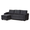 Baxton Studio Lianna Modern and Contemporary Dark Grey Fabric Upholstered Sectional Sofa WHI-R8068-Dark-Grey-Rev-SF