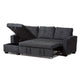 Baxton Studio Lianna Modern and Contemporary Dark Grey Fabric Upholstered Sectional Sofa WHI-R8068-Dark-Grey-Rev-SF