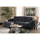 Baxton Studio Lianna Modern and Contemporary Dark Grey Fabric Upholstered Sectional Sofa WHI-R8068-Dark-Grey-Rev-SF