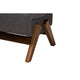 Baxton Studio Hanson Mid-Century Modern Dark Grey Fabric and Walnut Brown Finished Wood Ottoman WHI-RAC527-Dark-Grey-Otto