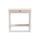 Baxton Studio Ariella Country Cottage Farmhouse Whitewashed 1-Drawer Console Table WHI-RAM13-Whitewashed-ST