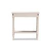 Baxton Studio Ariella Country Cottage Farmhouse Whitewashed 1-Drawer Console Table WHI-RAM13-Whitewashed-ST