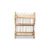 bali & pari Liora Modern Bohemian Natural Brown Finished Rattan 3-Tier Display Shelf WHI-RBS009-Rattan-Shelf