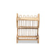 bali & pari Liora Modern Bohemian Natural Brown Finished Rattan 3-Tier Display Shelf WHI-RBS009-Rattan-Shelf