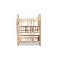 bali & pari Liora Modern Bohemian Natural Brown Finished Rattan 3-Tier Display Shelf WHI-RBS009-Rattan-Shelf