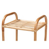 bali & pari Barras Modern Bohemian Natural Brown Finished Rattan 3-Tier Display Shelf WHI-RBS014-Rattan-Shelf