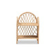 bali & pari Hammond Modern Bohemian Natural Brown Rattan 2-Tier Display Shelf WHI-RBS016-Rattan-Shelf