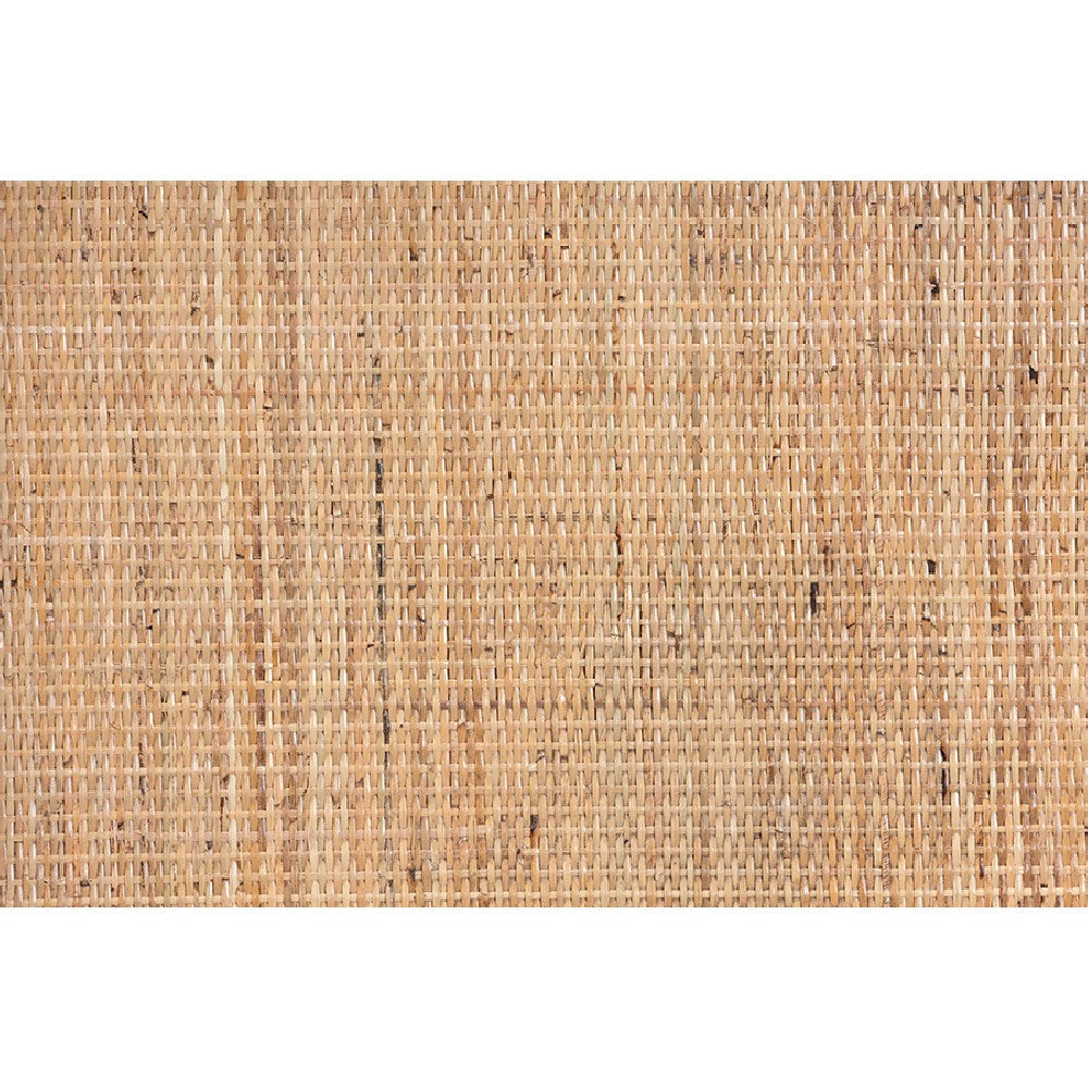 bali & pari Redell Modern Bohemian Natural Brown Rattan 3-Tier Display Shelf