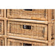 bali & pari Dariana Modern Bohemian Natural Brown Rattan 6-Drawer Storage Cabinet WHI-RBS018-Rattan-6DW-Cabinet
