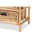 bali & pari Dariana Modern Bohemian Natural Brown Rattan 6-Drawer Storage Cabinet