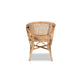 bali & pari Varick Modern Bohemian Natural Brown Finished Rattan Dining Chair WHI-RCN001-Rattan-DC