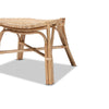bali & pari Nadira Modern Bohemian Natural Brown Finished Rattan Dining Chair WHI-RCN003-Rattan-DC