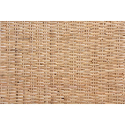 bali & pari Nadira Modern Bohemian Natural Brown Finished Rattan Dining Chair