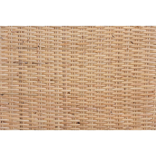 bali & pari Nadira Modern Bohemian Natural Brown Finished Rattan Dining Chair