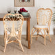 bali & pari Jerica Modern Bohemian Natural Brown Rattan Dining Chair WHI-RCN010-Rattan-DC