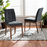 Dark Grey, Walnut Brown