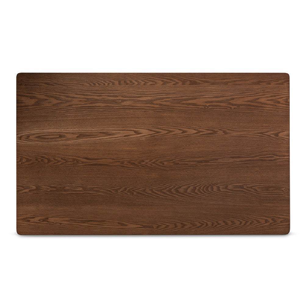 Baxton Studio Harland Mid-Century Modern Black Faux Leather Upholstered and Walnut Brown Finished Wood 7-Piece Dining Set