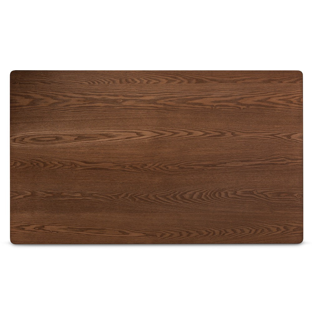 Baxton Studio Saxton Mid-Century Modern Transitional Walnut Brown Finished Wood Dining Table WHI-RDT347-Walnut-DT