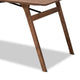 Baxton Studio Saxton Mid-Century Modern Transitional Walnut Brown Finished Wood Dining Table WHI-RDT347-Walnut-DT