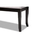 Baxton Studio Cornelie Modern and Contemporary Transitional Grey Fabric Upholstered and Dark Brown Finished Wood Dining Bench