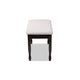 Baxton Studio Corey Modern and Contemporary Grey Fabric Upholstered and Dark Brown Finished Wood Dining Bench