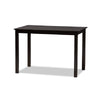 Baxton Studio Ruth Modern and Contemporary Beige Fabric Upholstered and Dark Brown Finished 5-Piece Dining Set