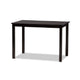 Baxton Studio Ruth Modern and Contemporary Beige Fabric Upholstered and Dark Brown Finished 5-Piece Dining Set