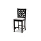 Baxton Studio Devon Modern and Contemporary Grey Fabric Upholstered and Espresso Brown Finished Wood 5-Piece Pub Dining Set