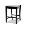 Baxton Studio Devon Modern and Contemporary Grey Fabric Upholstered and Espresso Brown Finished Wood 5-Piece Pub Dining Set