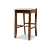 Baxton Studio Carson Modern and Contemporary Grey Fabric Upholstered and Walnut Brown Finished Wood 2-Piece Bar Stool Set