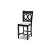 Baxton Studio Lenoir Modern and Contemporary Gray Fabric Upholstered Espresso Brown Finished 5-Piece Wood Pub Set
