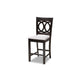 Baxton Studio Lenoir Modern and Contemporary Gray Fabric Upholstered Espresso Brown Finished 5-Piece Wood Pub Set